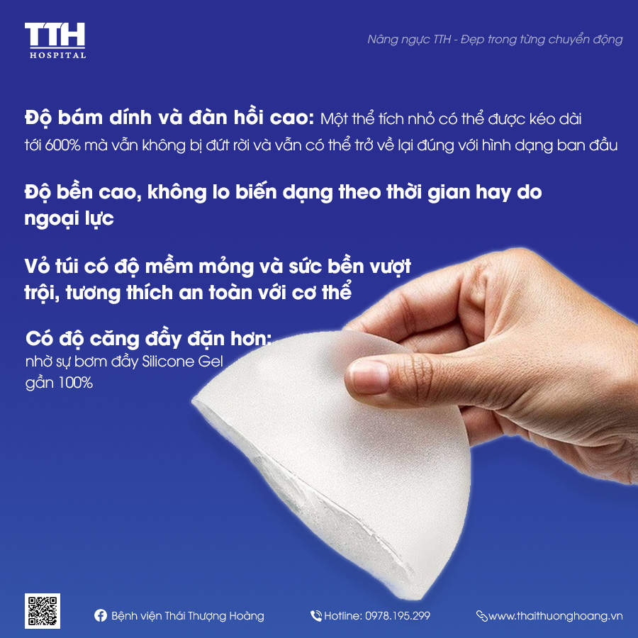 Mentor MemoryGel Xtra mang những ưu điểm vượt trội, đảm bảo được độ an toàn và tính thẩm mỹ cũng như cảm giác mềm mại như thật cho người sử dụng