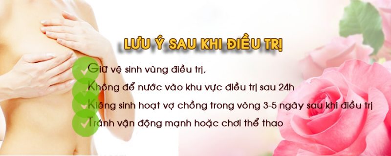 lưu ý sau khi làm hồng nhũ hoa
