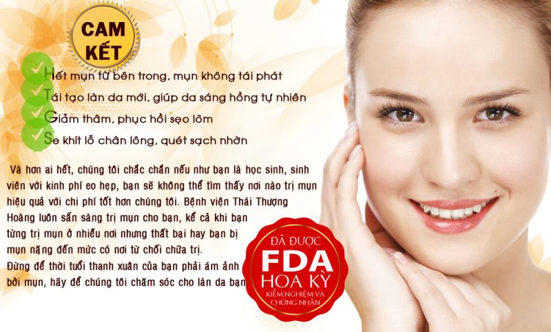 Cam kết về điều trị mụn của bệnh viện Thái Thượng Hoàng