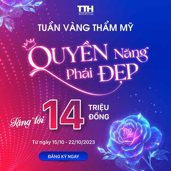 Chương trình Tuần Vàng Thẩm Mỹ - Chương trình ưu đãi các dịch vụ thẩm mỹ lớn nhất tháng 10 năm 2023