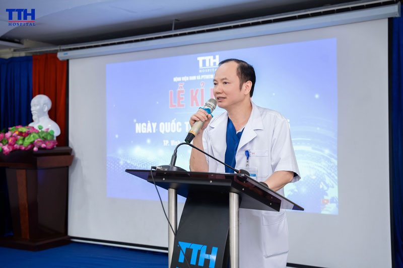 Phát biểu tại chương trình, BSCKII Hoàng Tiến Hải - Giám đốc Chuyên môn Bệnh viện Thái Thượng Hoàng