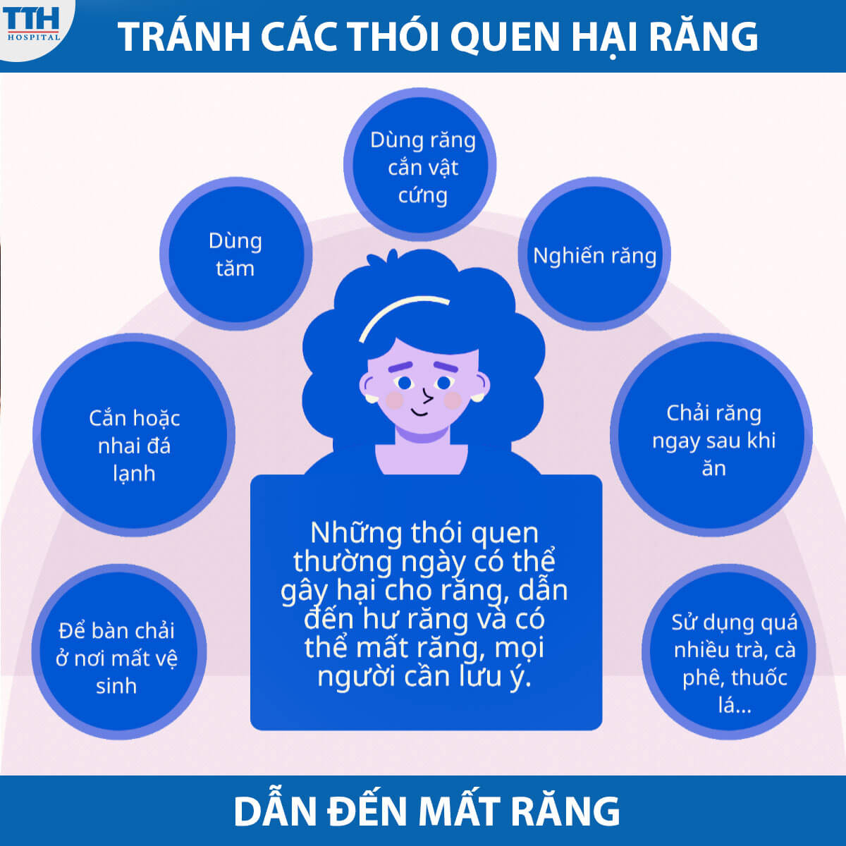 Tránh thói quen hại răng