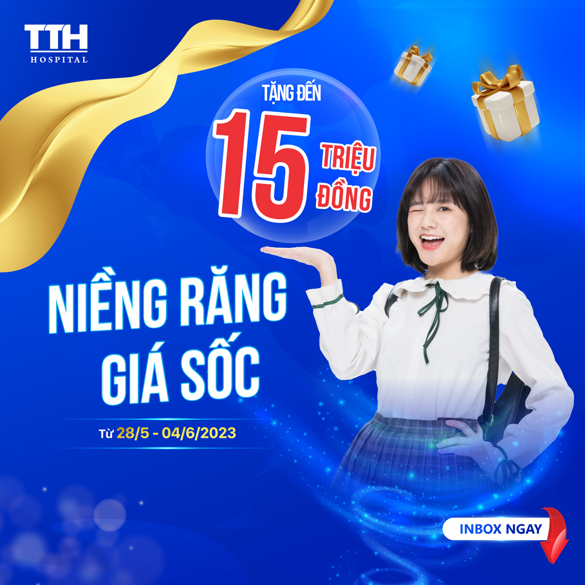 Tuần Lễ Vàng - Niềng răng giá sốc - TẶNG đến 15 TRIỆU