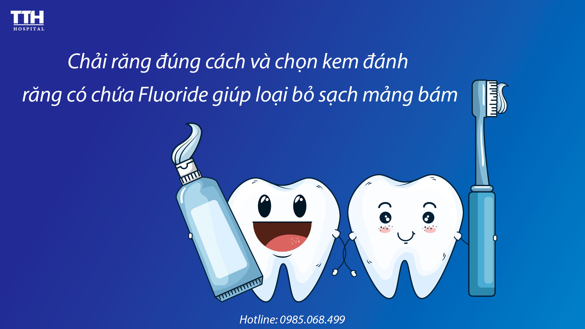 Sử dụng kem đánh răng có chứa Fluor