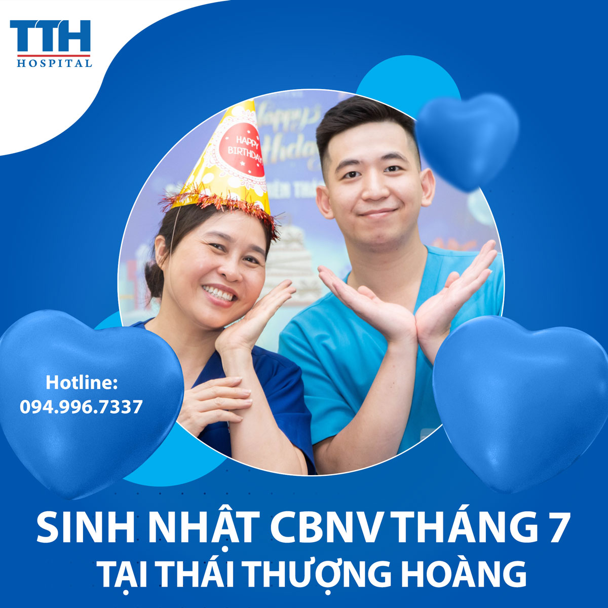 Sinh nhật thâng 7 của CBNV bệnh viện Thái Thượng Hoàng